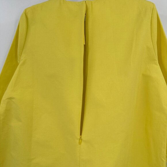 Tuckernuck Women's Citron Feather Jamie Midi Dress sz M Jacquard Yellow NWT - Picture 5 of 8